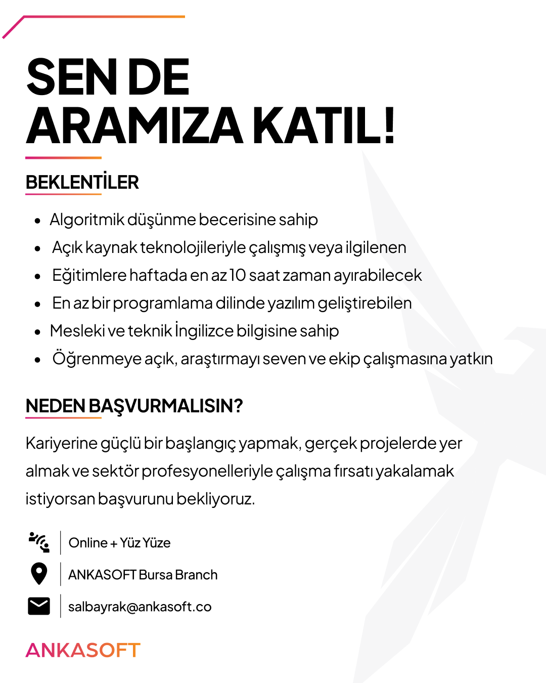 ANKASOFT NOVA Programı